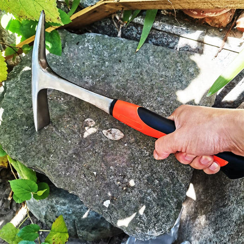 Glorousamc masonry hammer anti-slip handle enhances grip and comfort.