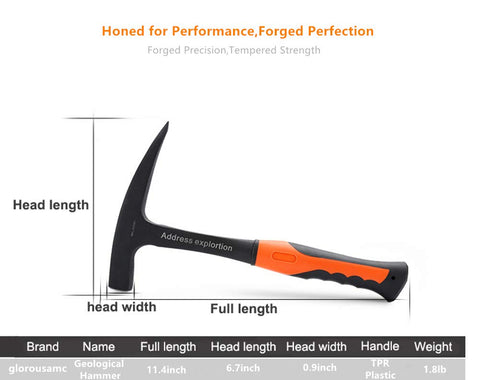 Glorousamc Rock Pick handle-grip reduces vibration for comfortable use.
