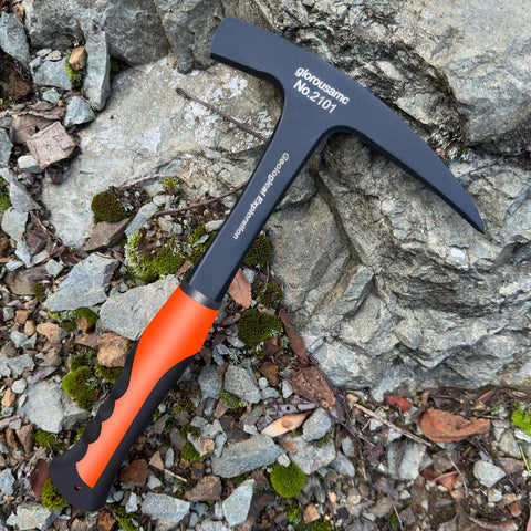 Glorousamc Rock Pick versatility for camping, prospecting, and masonry tasks.