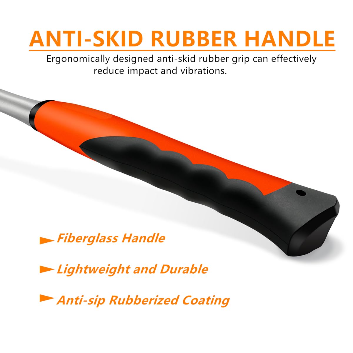 Glorousamc shock-reduction-handle minimizes vibration for comfortable use.