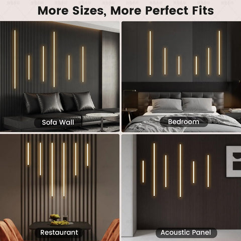 GloryAir adhesive back wall light enables quick mess-free installation.