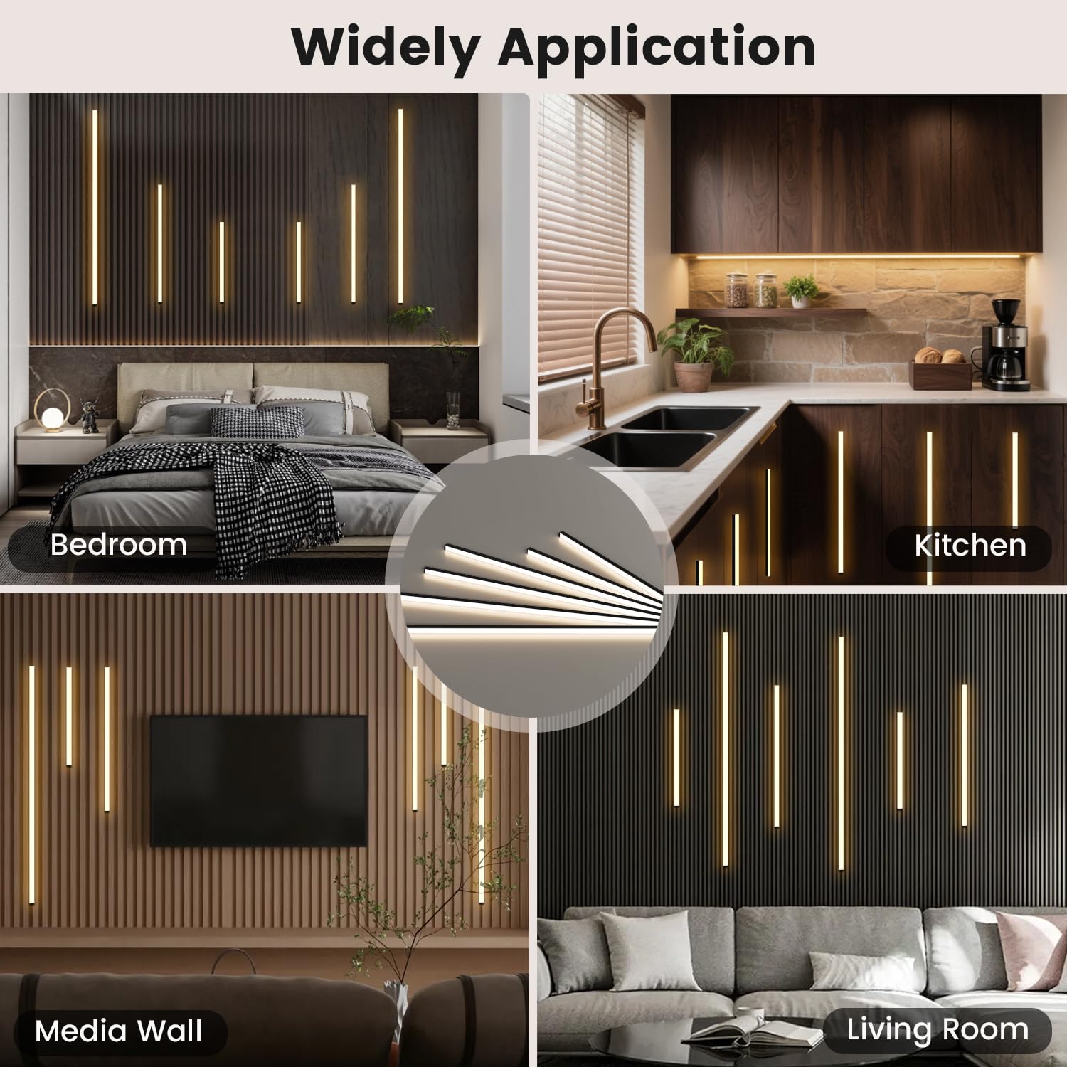 GloryAir touch sensor wall light for easy brightness control.