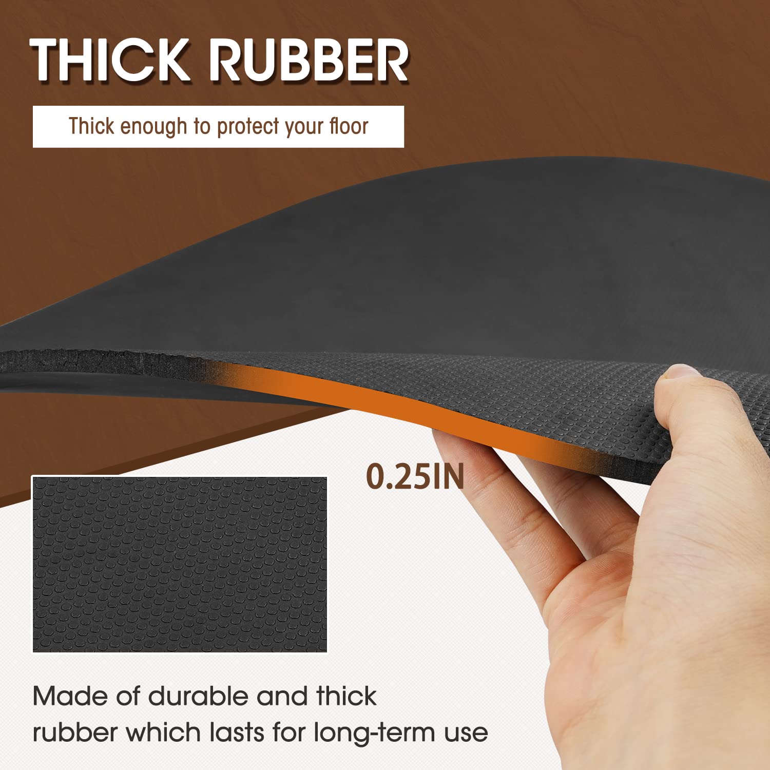Glosaie floor protectors for recliners safeguard hardwood flooring with durable rubber.