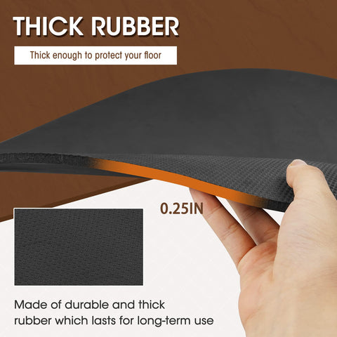 Glosaie floor protectors for recliners safeguard hardwood flooring with durable rubber.