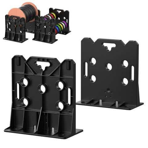 Glosaie multi-purpose wire dispenser side view with accessible reel and organized cables