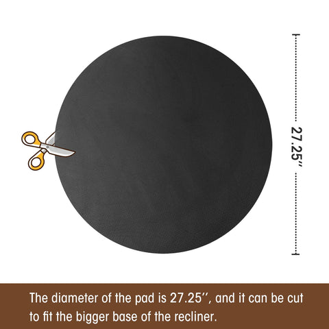 Glosaie non-slip furniture pads keep chairs stable on wooden floors.