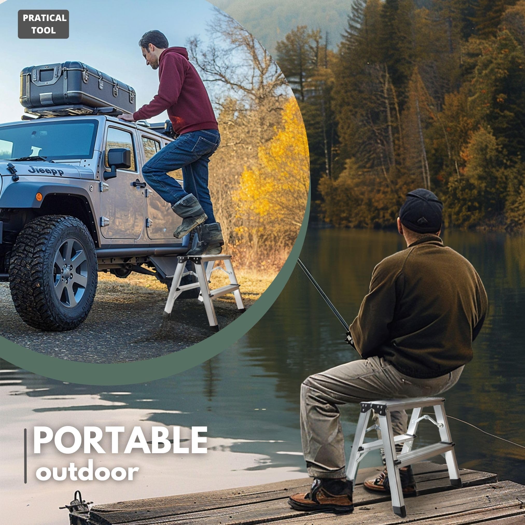 Glosiory compact vehicle storage for RV or trunk trips.
