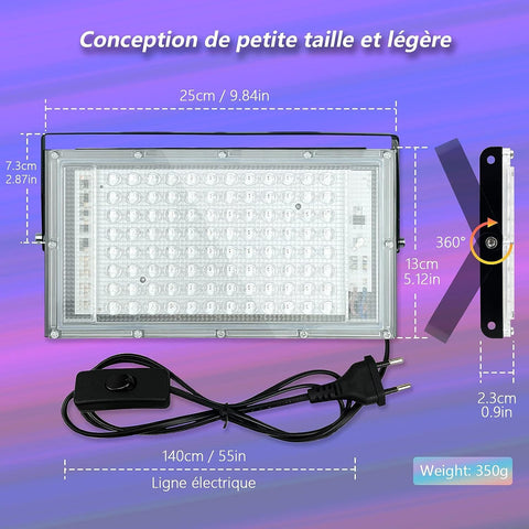 Glostars outdoor-ready IP66 UV light for rain or shine applications.