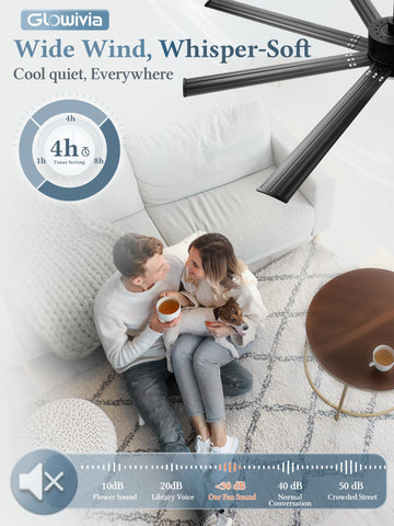 Glowivia LED light shows 3CCT options for warm to cool illumination.