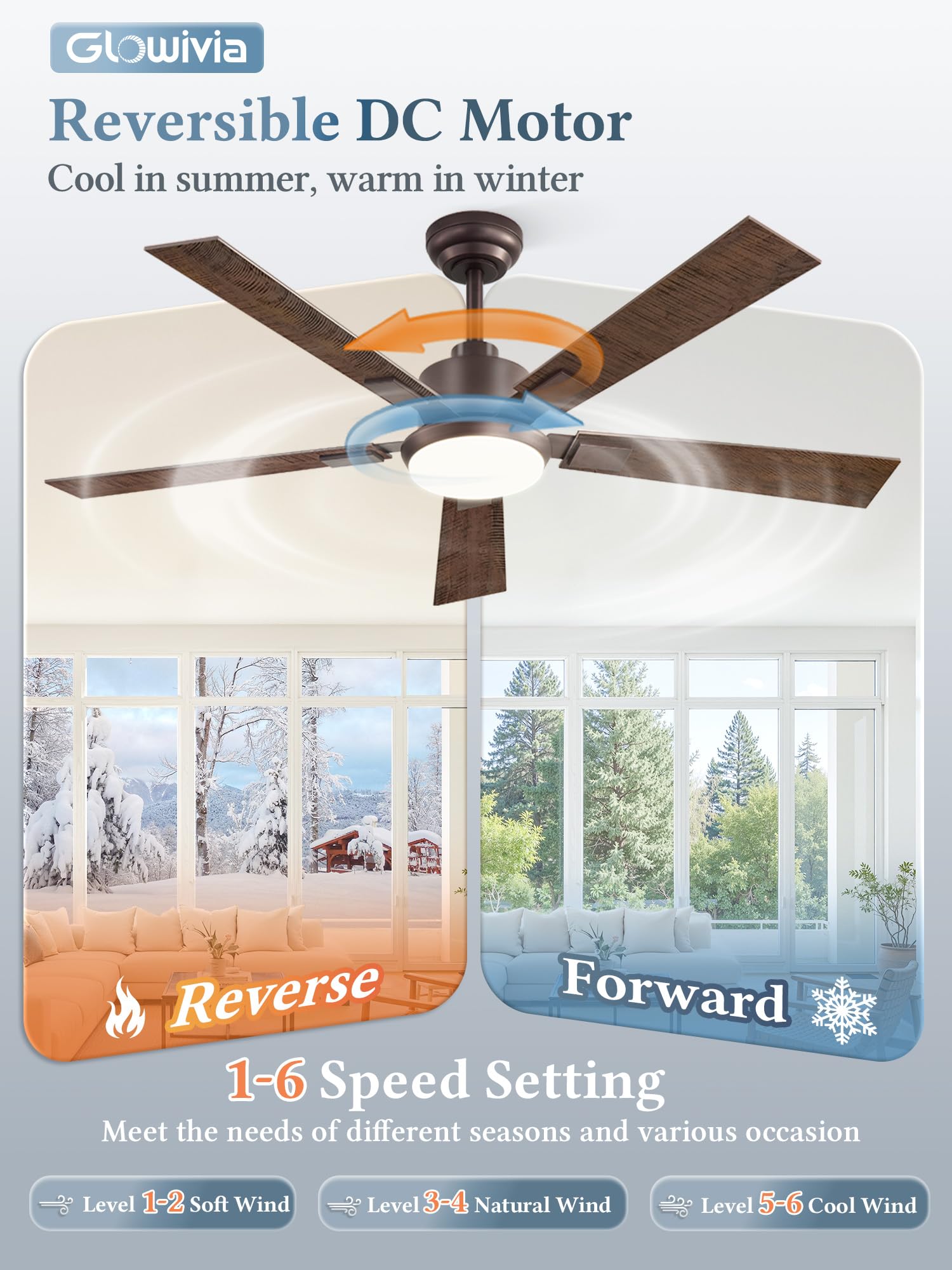 Glowivia memory function saves your preferred lighting setting for quick start