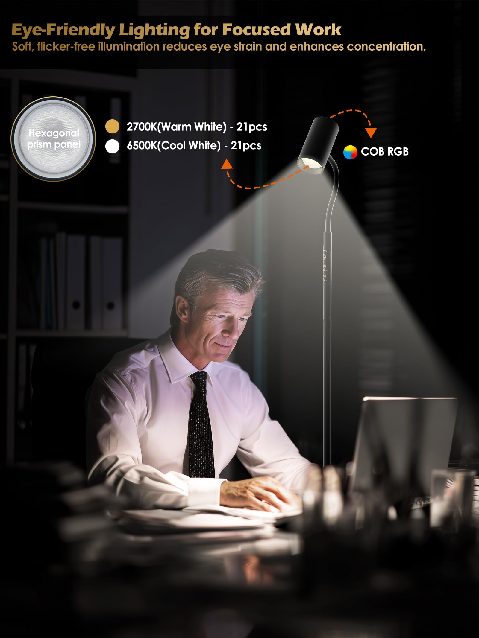 GLOWRIUM dimmable brightness lets you tailor light intensity.