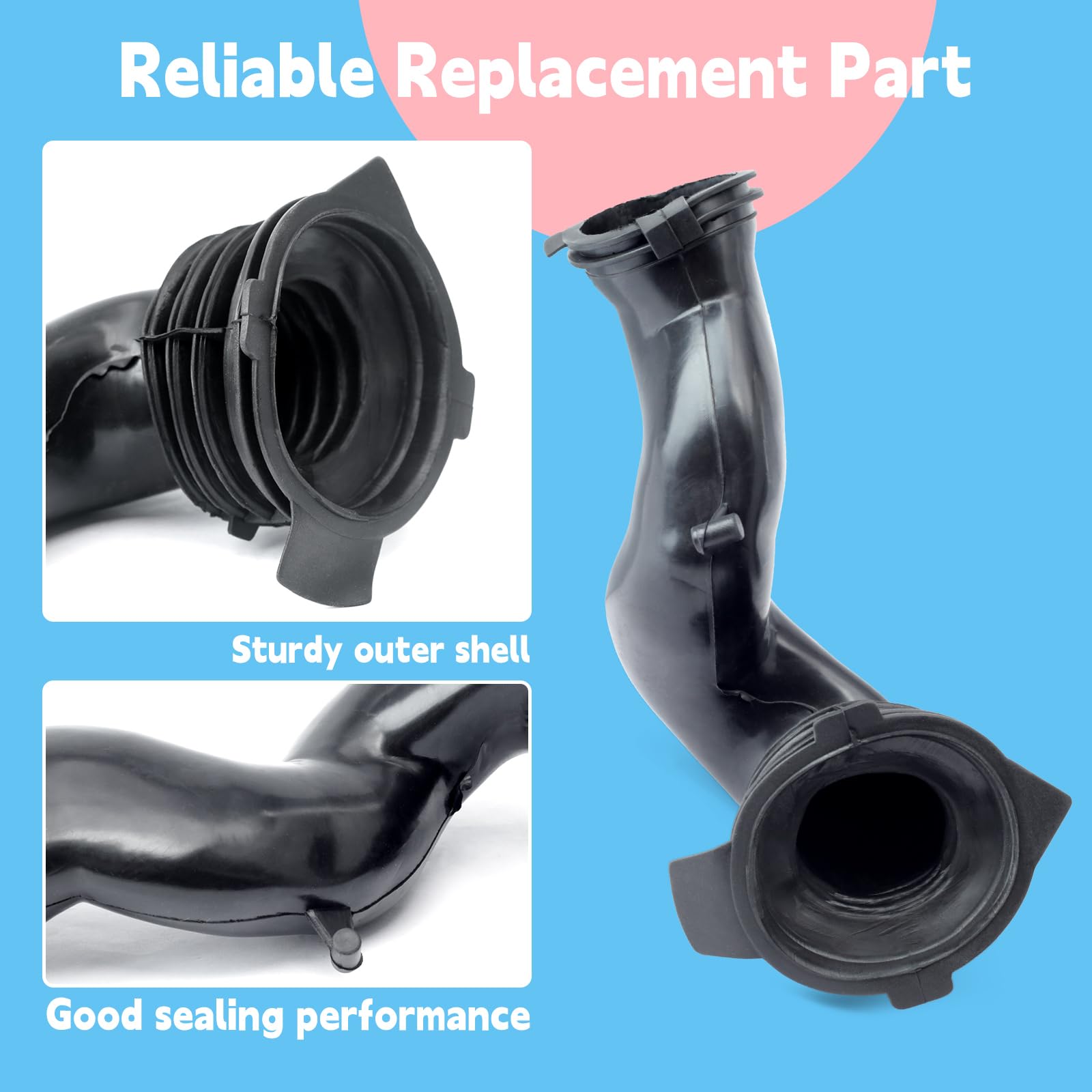 GLOXTED easy install with clamps simplifies replacement and setup.