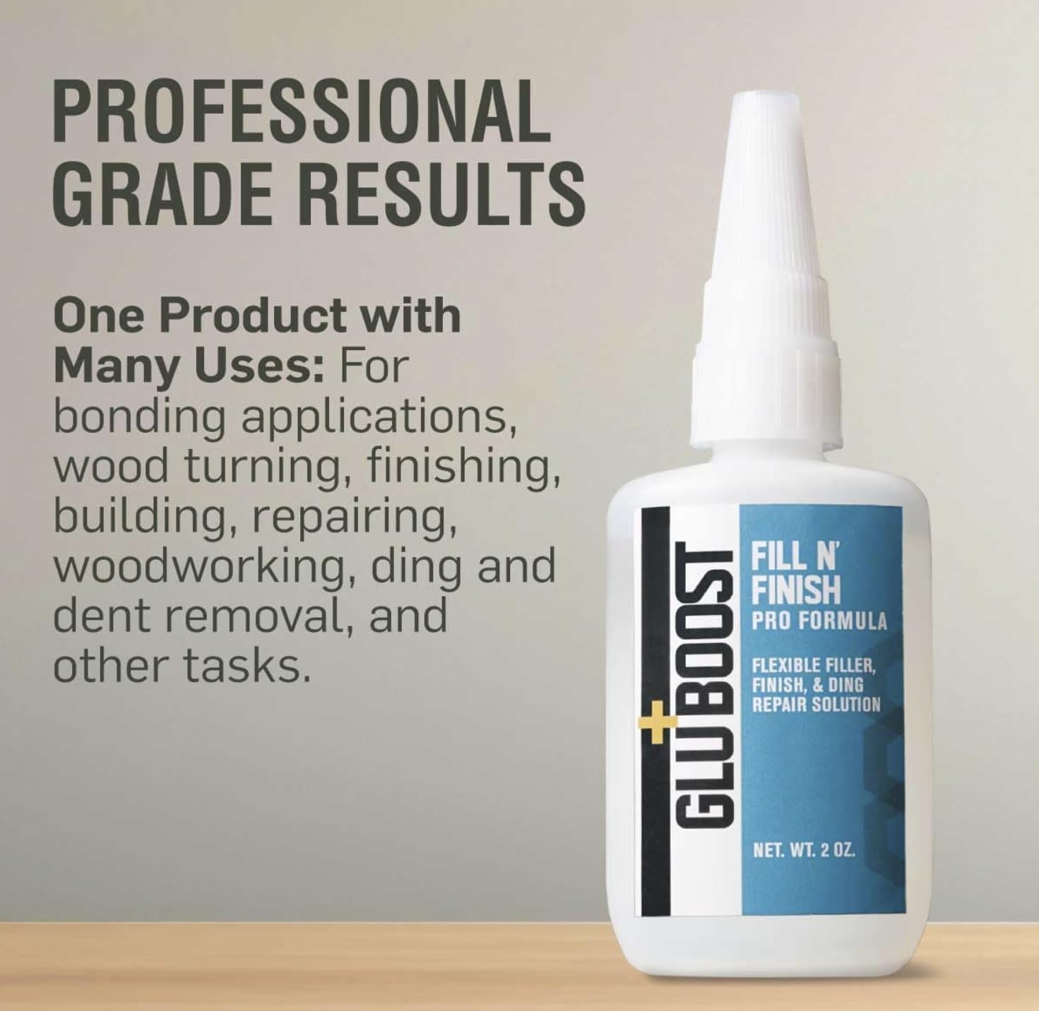 GluBoost Fill n’ Finish Pro cap clip shows brush-free application for precise fills