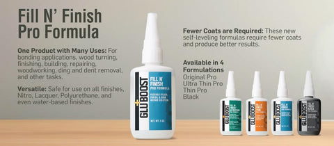 GluBoost Fill n’ Finish Pro cured finish test communicates paintability and durability