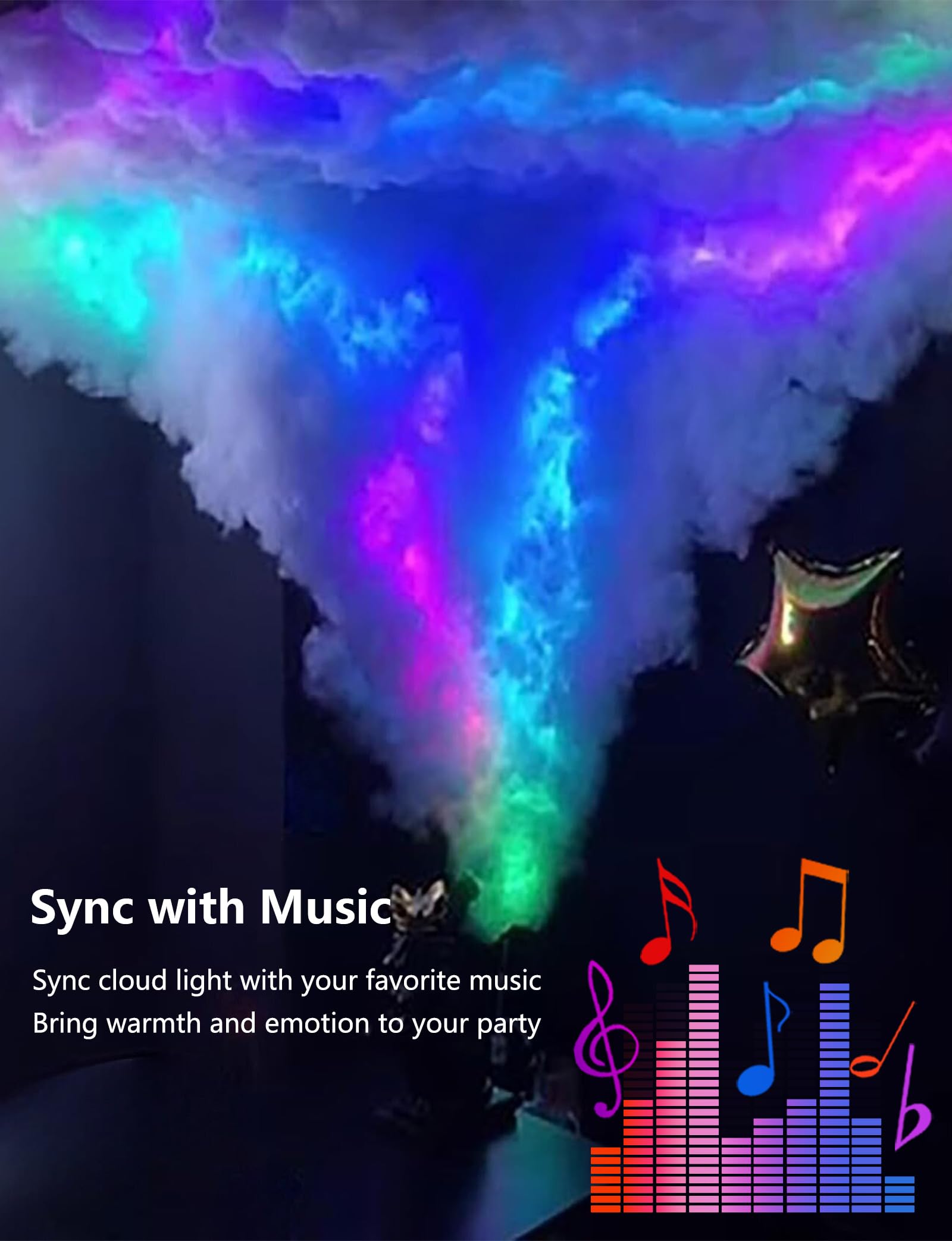 Glucrean cloud light LED longevity with 50k+ hours of use.