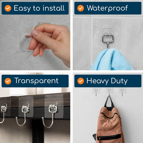GLUIT waterproof wall hook suitable for bathroom and outdoor use