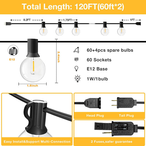 GLUROO easy-install outdoor lights suitable for cafe and porch