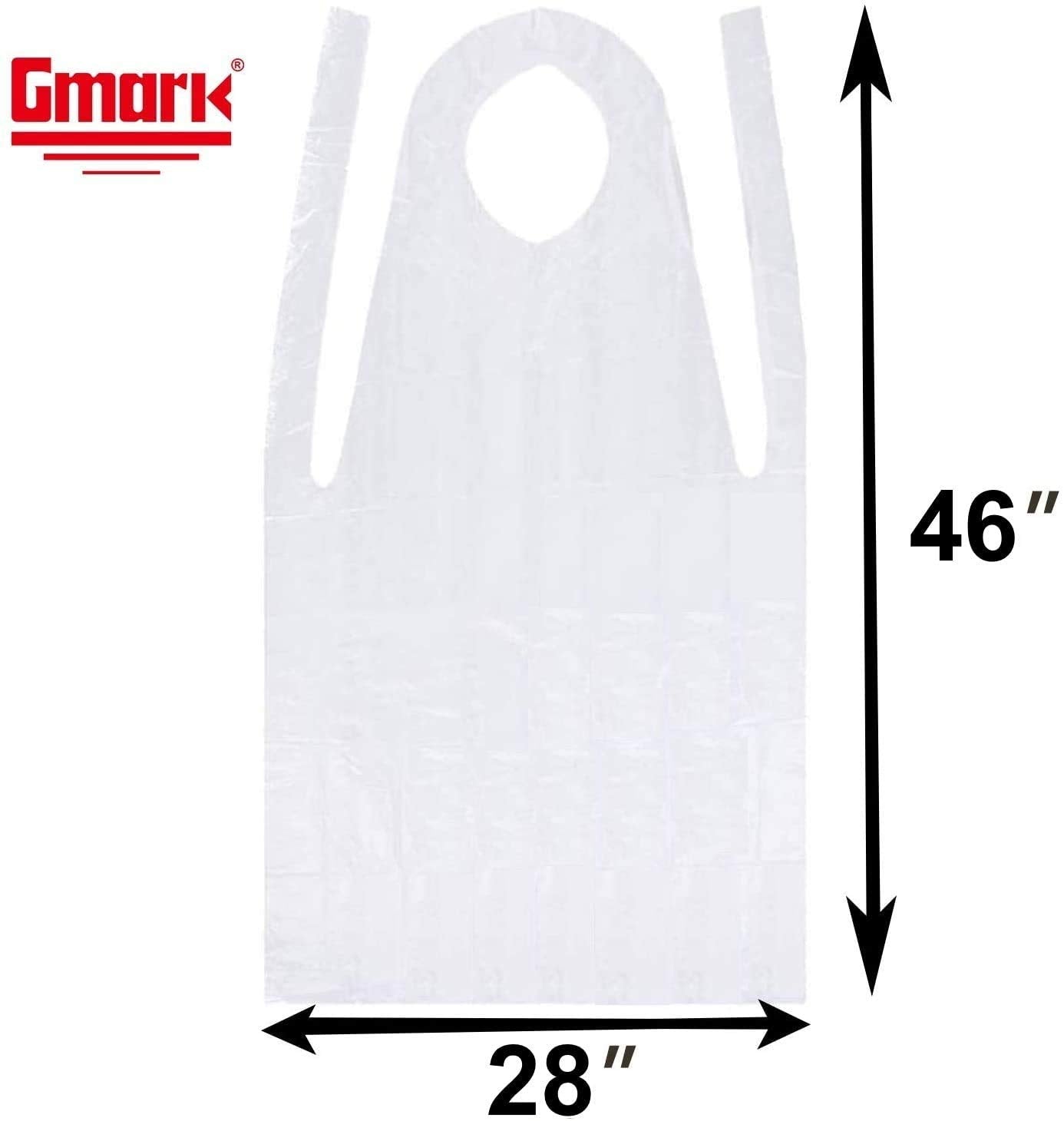 Gmark Poly Apron waterproof neck-to-knee protection for cooking