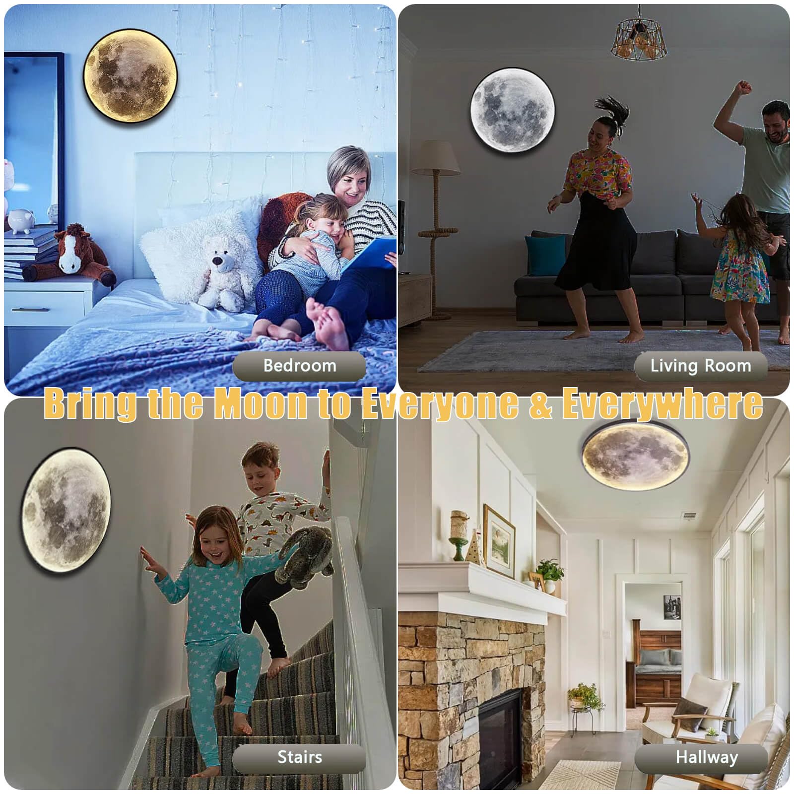 GMINCO energy-efficient moon lamp provides hours of soft illumination