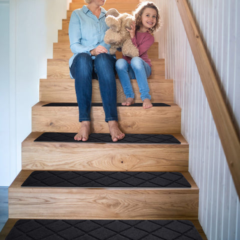 Gmonby stair treads create a family-friendly safe stair area for kids elders