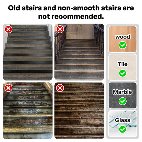 Gmonby stair treads washable and durable for quick cleaning and reuse