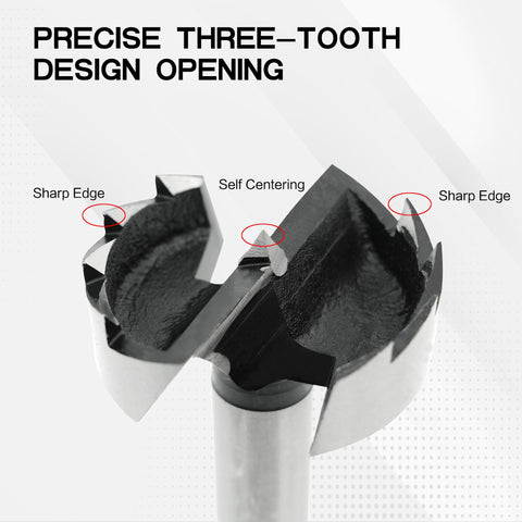 GMTOOLS Forstner wood bit 1/2in delivers controlled, burr-free drilling for drawers and hinges