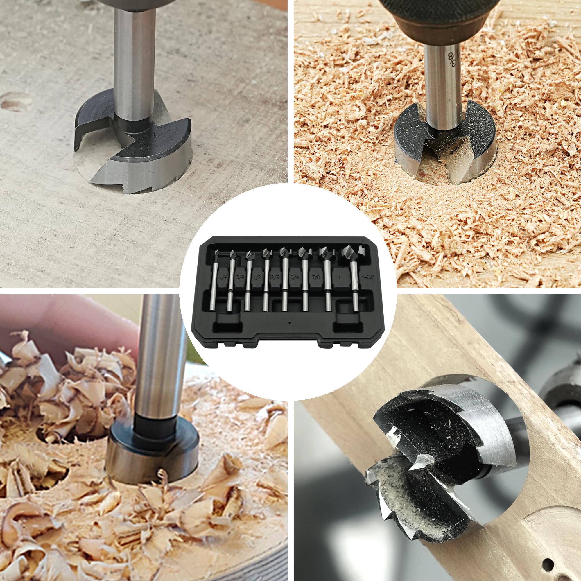 GMTOOLS Forstner wood bit 1in versatile for cabinet doors and model making