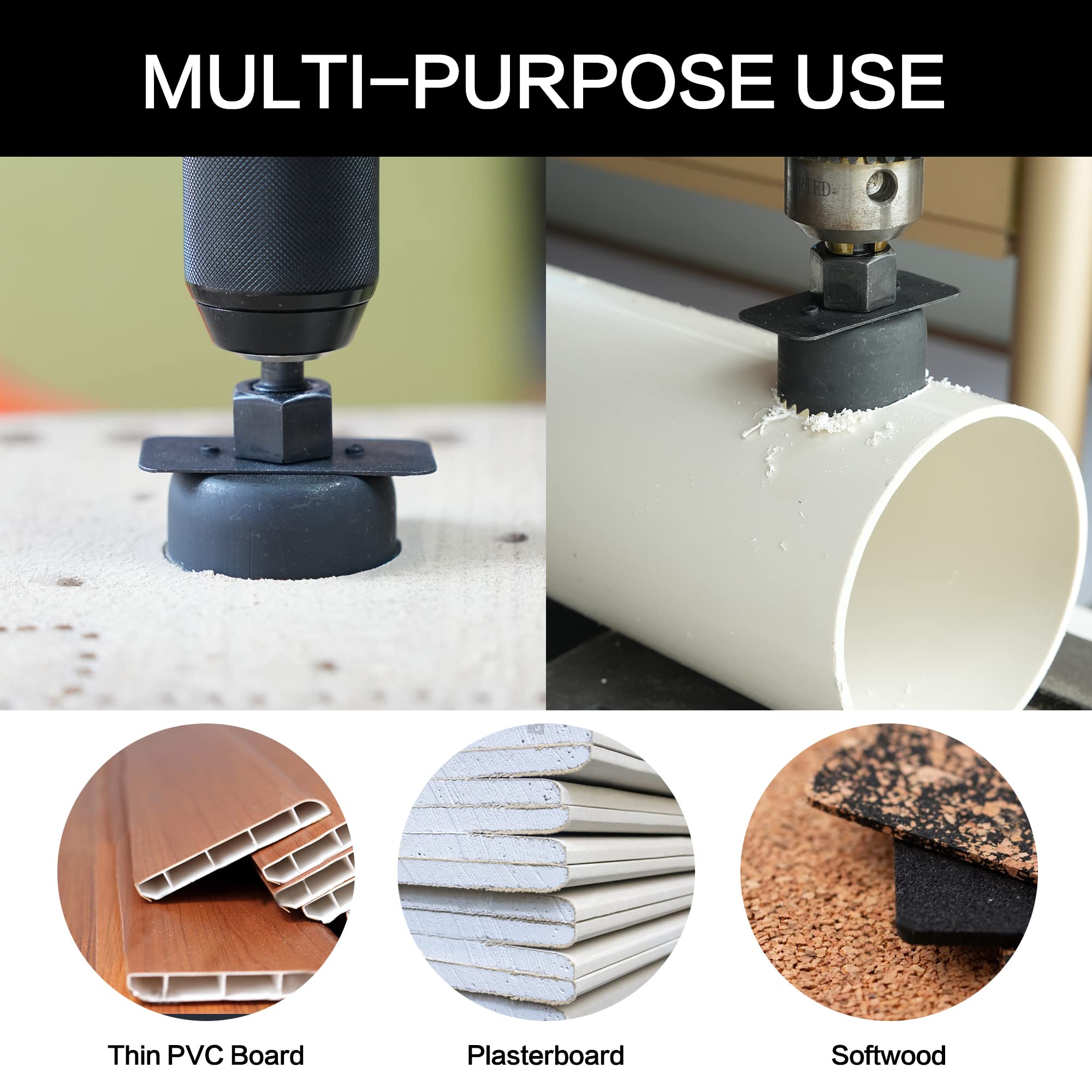 GMTOOLS included hex key simplifies changes and adjustments on the job.