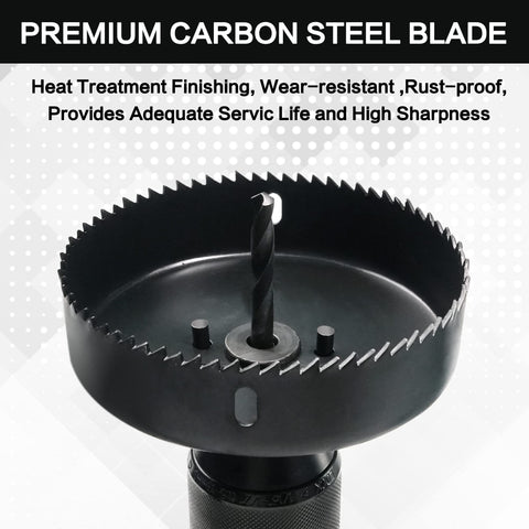GMTOOLS hole saw set excels on softwood, plywood, and thin plastics.