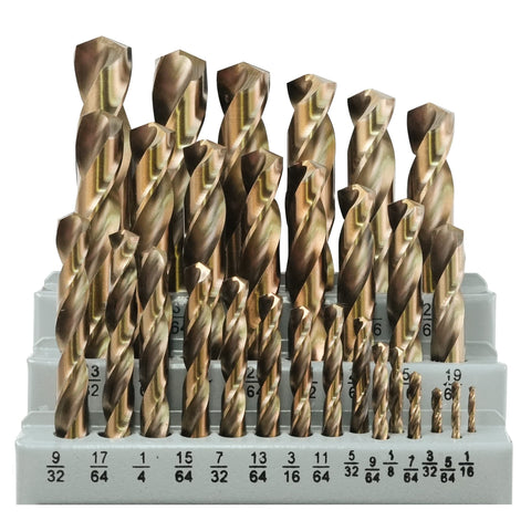 GMTOOLS M35 cobalt alloy drill bits offer wear resistance for durable metal drilling.