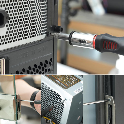 GMTOOLS magnetizer and demagnetizer with magnetic bowl help organize screws.