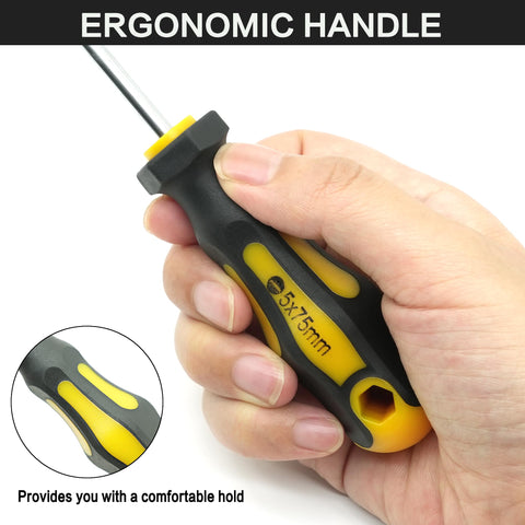GMTOOLS precision screwdrivers 6-piece close-up with clearly labeled sizes for quick selection