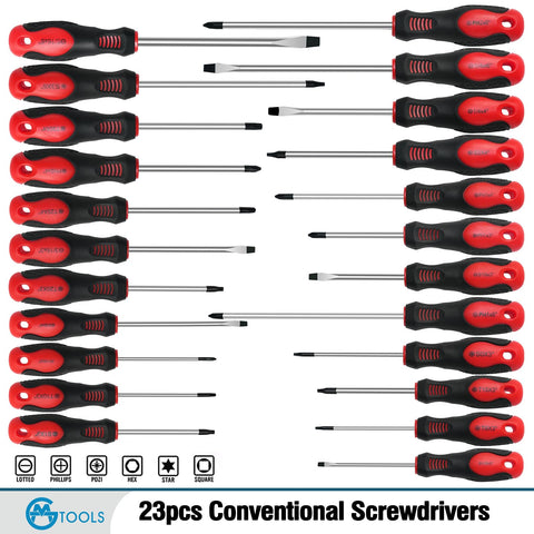 GMTOOLS S2 alloy steel blades with magnetic tips for easy screw handling.