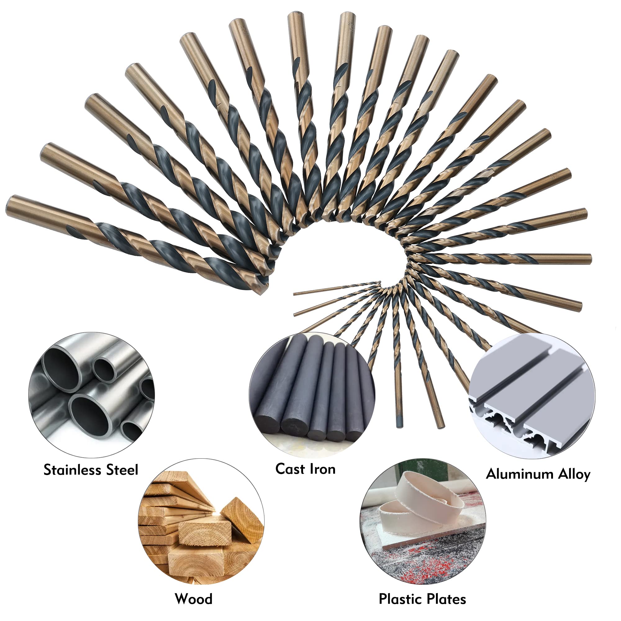 GMTOOLS sizes range from 1/16 to 1/2 inch for versatile tasks.
