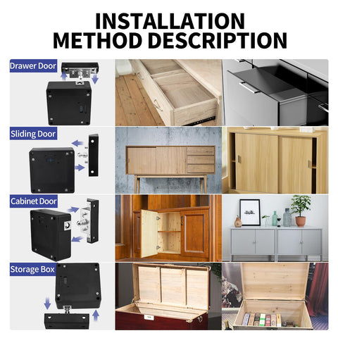 Gnellkoor RFID cabinet lock hidden design reduces tampering risk