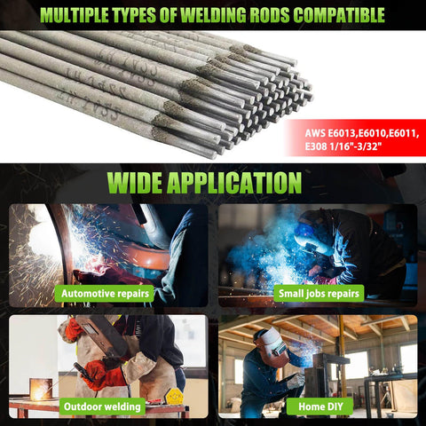 GNI 110V portable welder fits in a backpack for outdoor repairs.