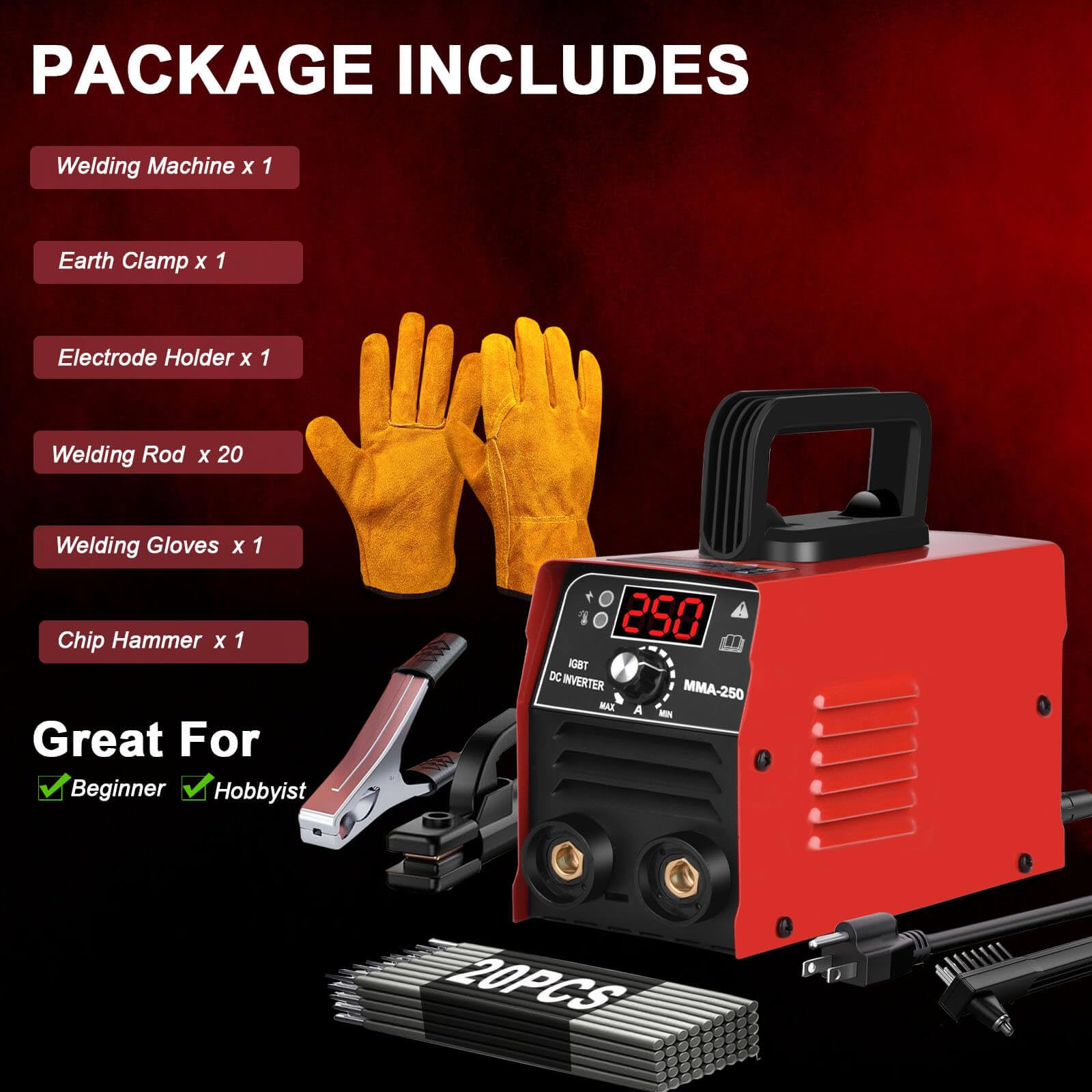 GNI kit includes gloves and hammer for ready-to-use setup.
