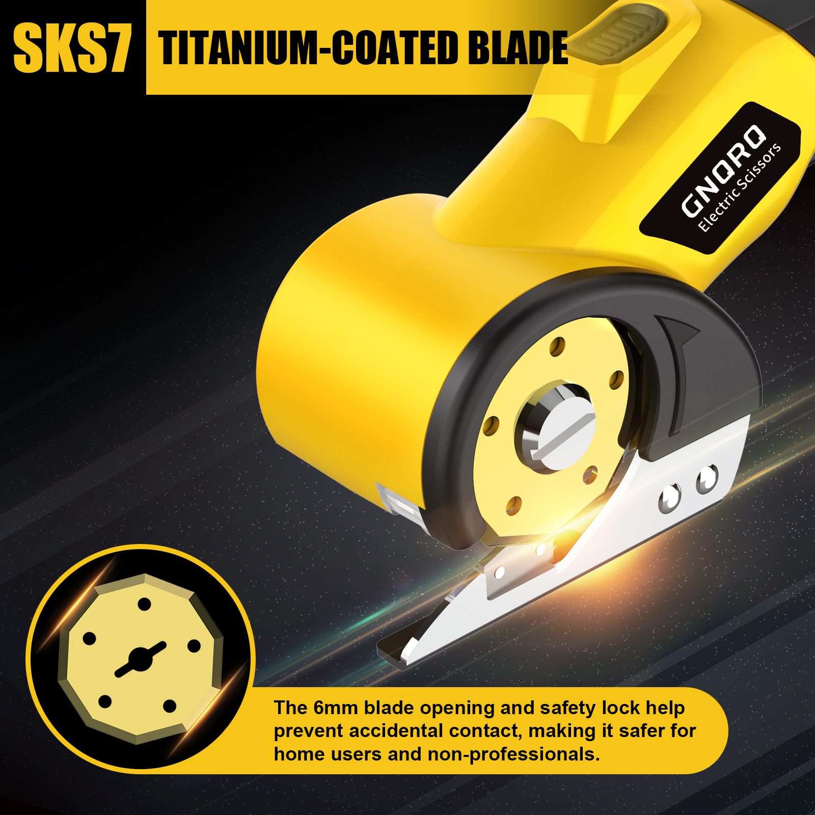 GNQRQ lightweight ergonomic handle enables comfortable prolonged use.