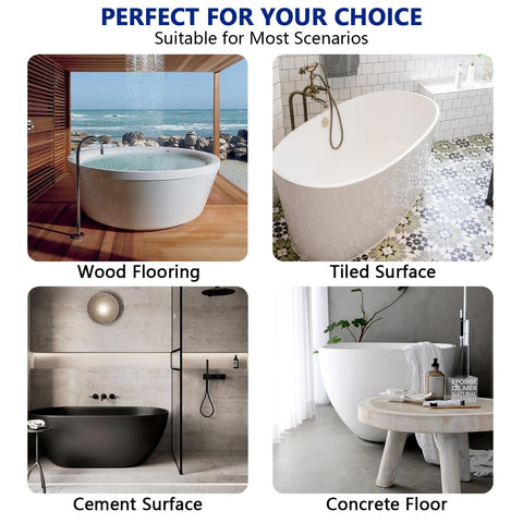 GNRZZT floor-mounted tub drain assembly for sturdy support