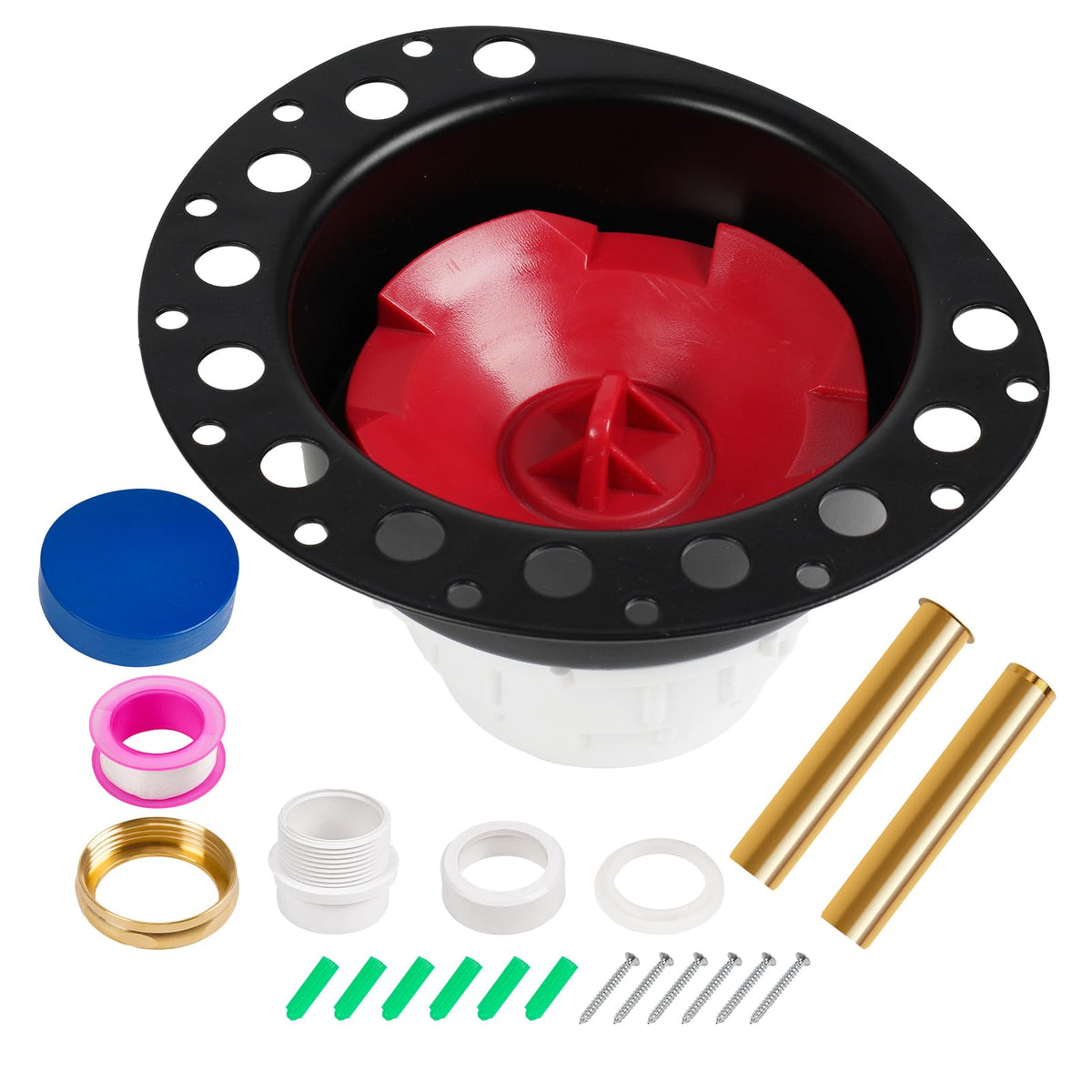 GNRZZT freestanding tub drain kit with brass tailpiece for durability