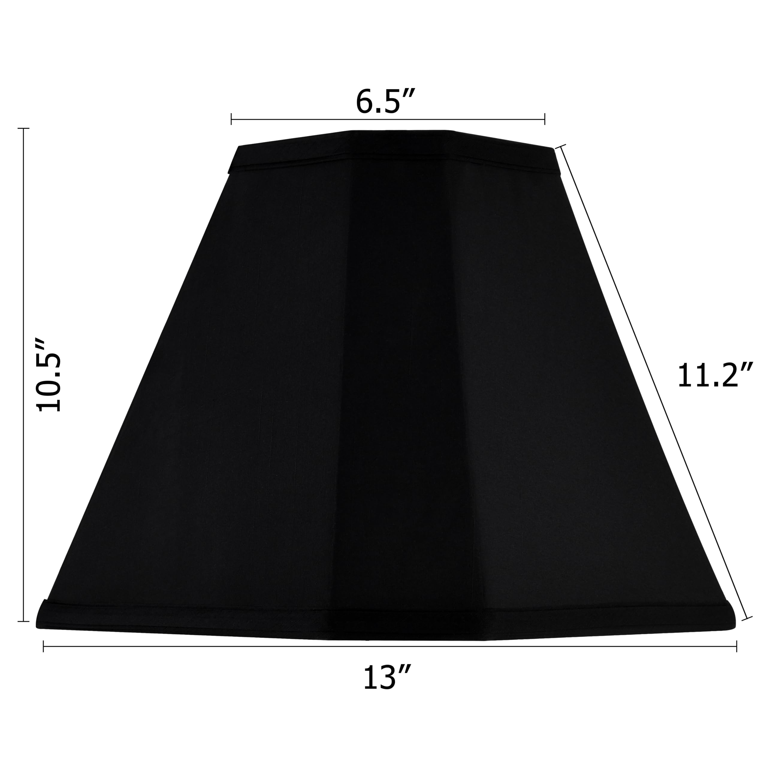 GO&SO bell lamp shades bottom view highlights 13-inch bottom diameter for fitment checks.