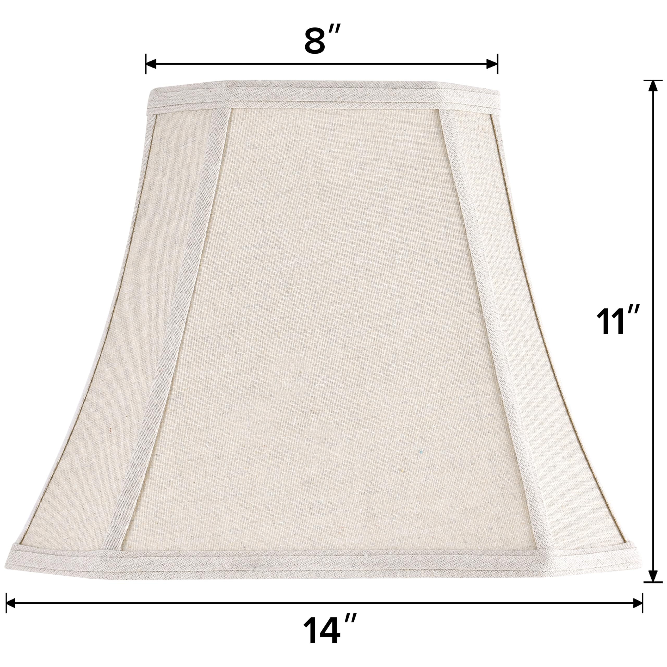 GO&SO farmhouse craft style lampshade highlights rustic decor with soft diffusion