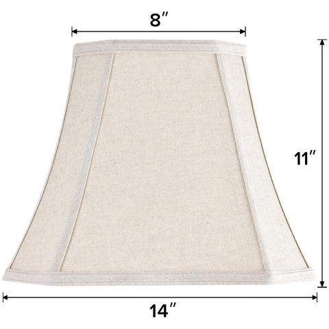 GO&SO farmhouse craft style lampshade highlights rustic decor with soft diffusion