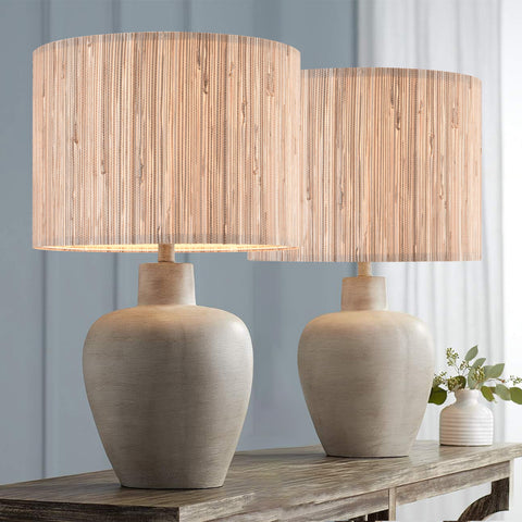 GO&SO natural straw material delivers rustic farmhouse charm.