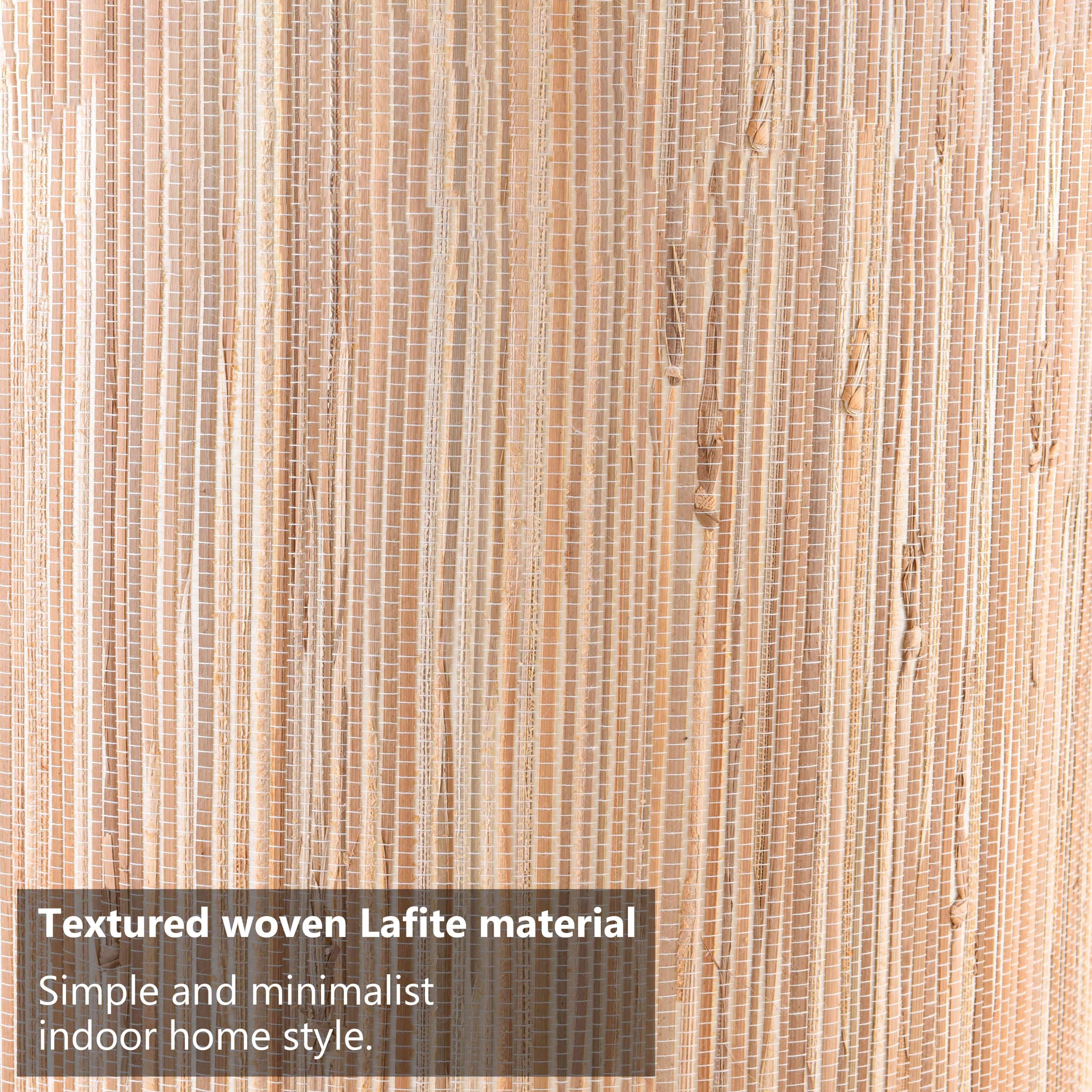 GO&SO soft light diffusion from straw shade creates cozy ambience.