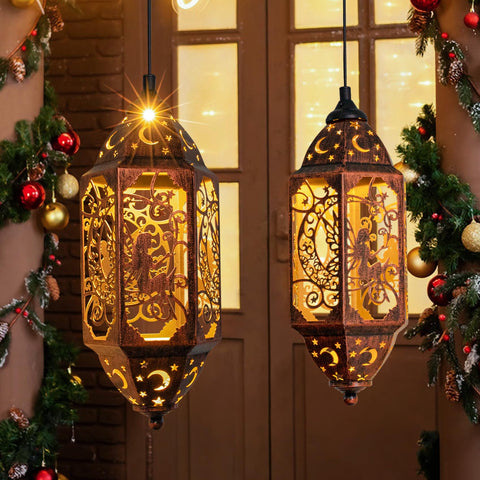 Go2garden outdoor lantern with waterproof antique copper finish for year round decor.