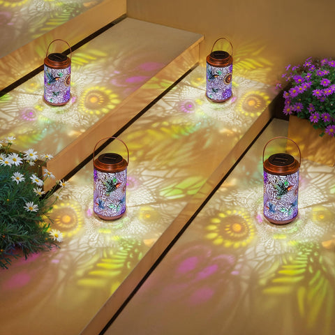 Go2garden colorful garden lantern hummingbird for vibrant outdoor ambiance