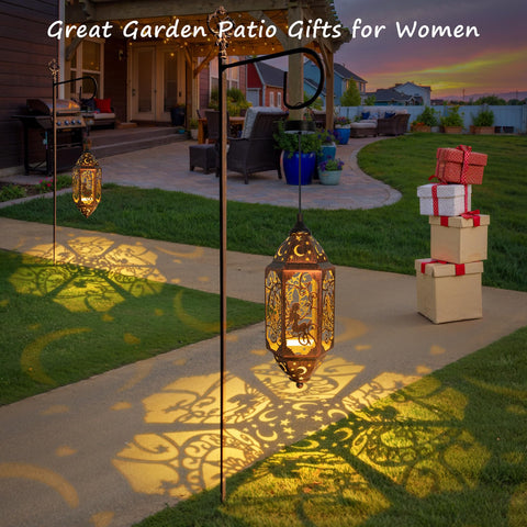 Go2garden solar powered lantern with no wiring, easy setup.
