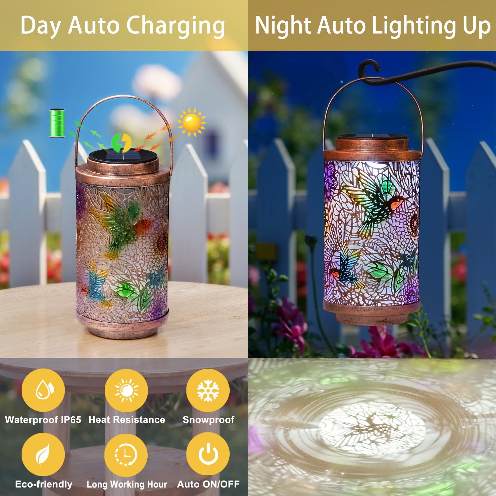 Go2garden table hanging lantern provides versatile lighting for outdoor spaces