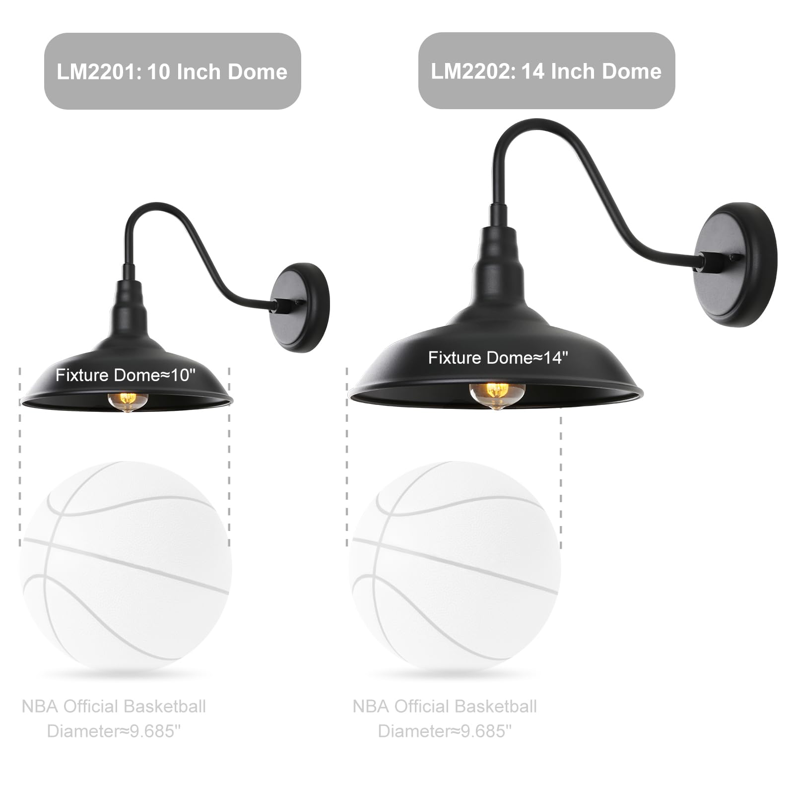 GOALPLUS 10x14x10 in exterior sconce suits most walls